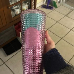Never Used Pink and Blue Starbucks Tumbler Cup